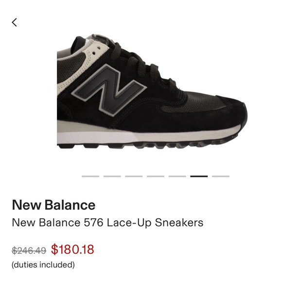 New Balance 574 Black Noir Grey U574SBG Size 8.5 - Picture 4 of 5